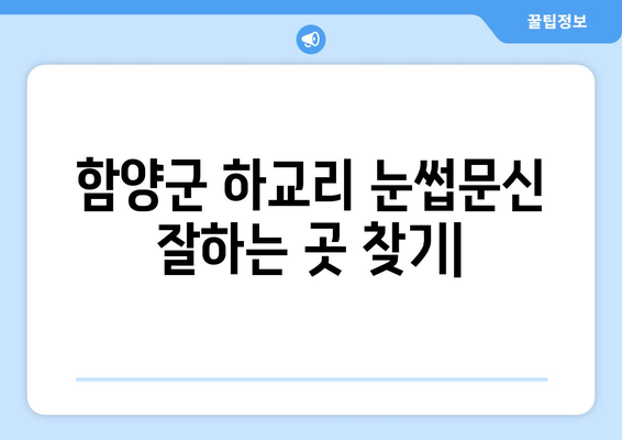 함양군 하교리 눈썹문신 잘하는 곳 추천 | 함양 눈썹문신, 반영구 화장, 샵 정보