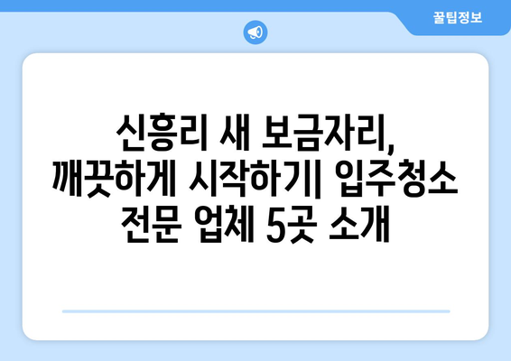 충청남도 서천군 신흥리 입주청소 추천| 깨끗한 새집을 위한 베스트 업체 5곳 | 입주청소, 신흥리, 서천군, 추천, 업체 비교