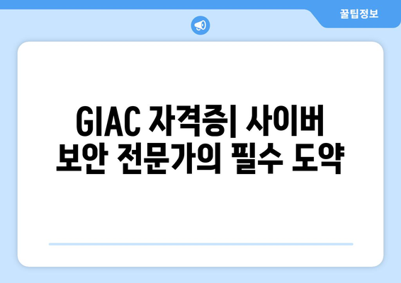 사이버 보안 전문가를 위한 필수 자격증, GIAC| 상세 정보와 취득 가이드 | 사이버 보안, 자격증, GIAC, 취업, 전문가